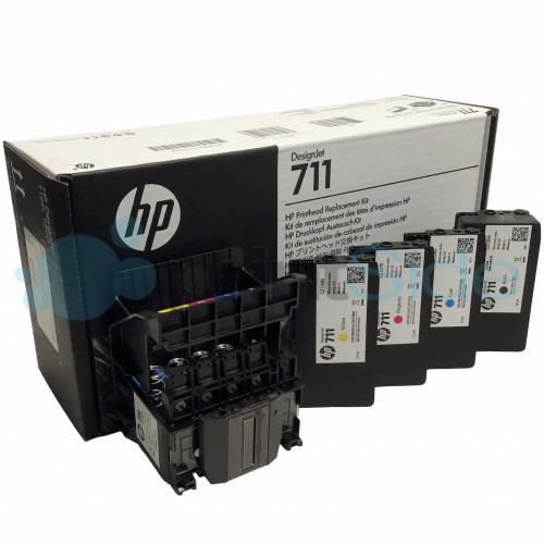 Tinta compatible con HP 711 XL negro CZ133A T120 T125 T130 T520 [CCZ133A